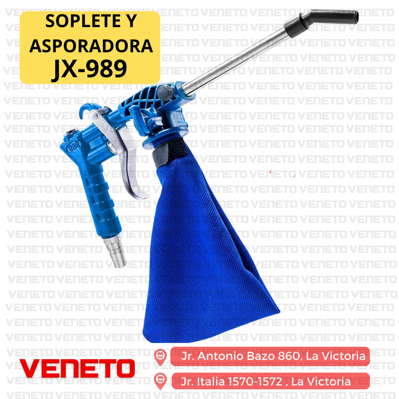 Aspiradora y Sopladora Neumática Industrial 2 en 1 para Máquinas de Coser