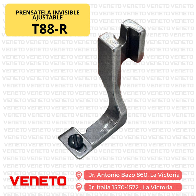 Prensatela invisible ajustable T88-R