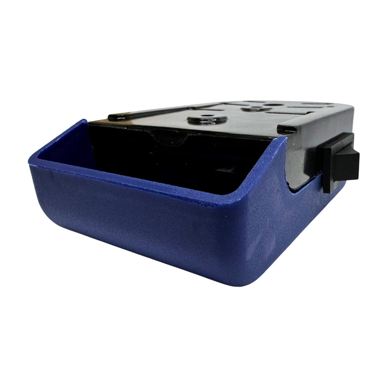 Caja automatica de plancha tapa azul