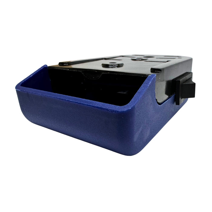 Caja automatica de plancha tapa azul