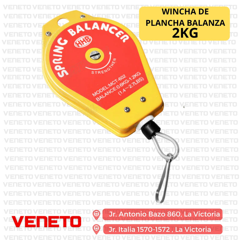 Wincha de plancha balanza 2-5KG