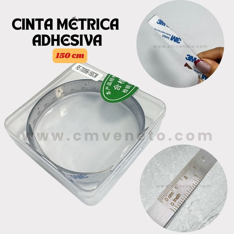 Cinta Métrica Adhesiva Metálica 1.5 m y 3 m