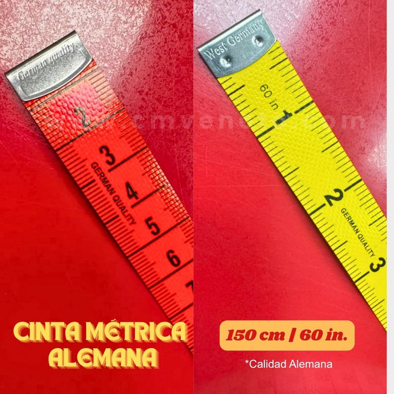Cinta Métrica de Costura 150 cm / 60 in – Calidad Alemana