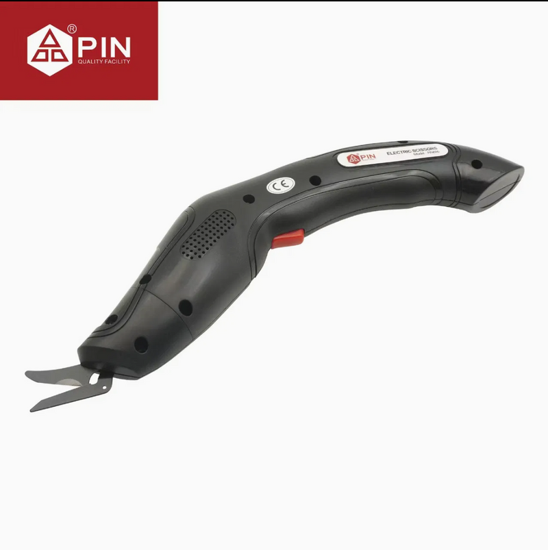 Tijera Eléctrica Inalámbrica PIN 696 / 696A para Cortar Tela, Cuero y Cartón
