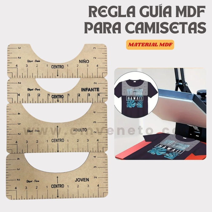 Set Reglas Guía para Camisetas – Set de 4 Tamaños