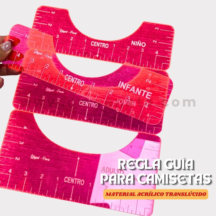 Set Reglas Guía para Camisetas – Set de 4 Tamaños