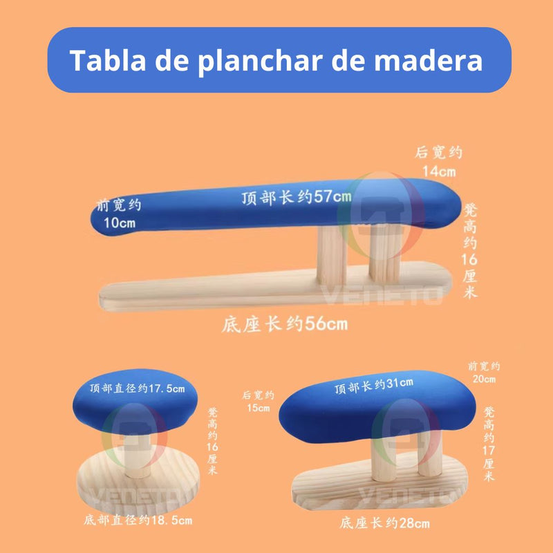 Set tabla de planchar de madera